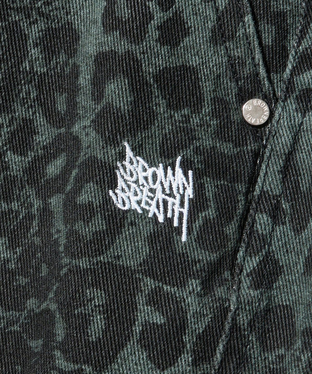 브라운브레스(BROWNBREATH) LEOPARD PATTERN CARGO PANTS - NAVY