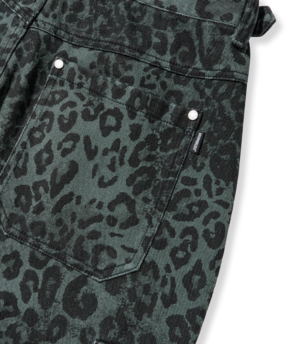 브라운브레스(BROWNBREATH) LEOPARD PATTERN CARGO PANTS - NAVY