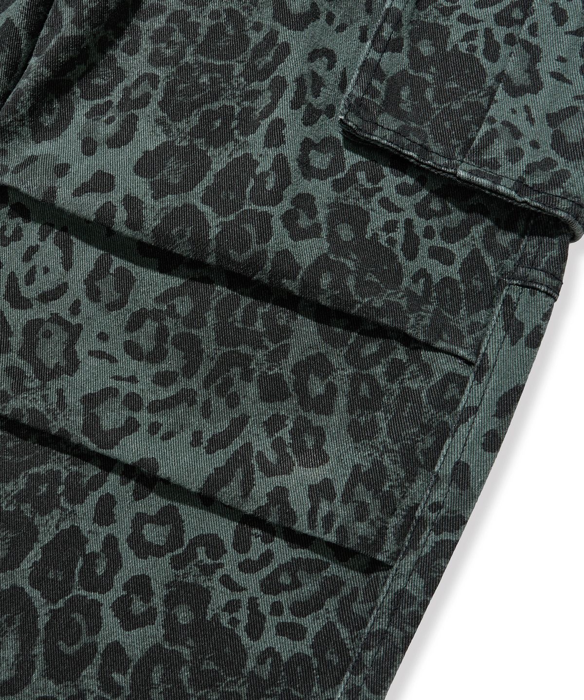 브라운브레스(BROWNBREATH) LEOPARD PATTERN CARGO PANTS - NAVY