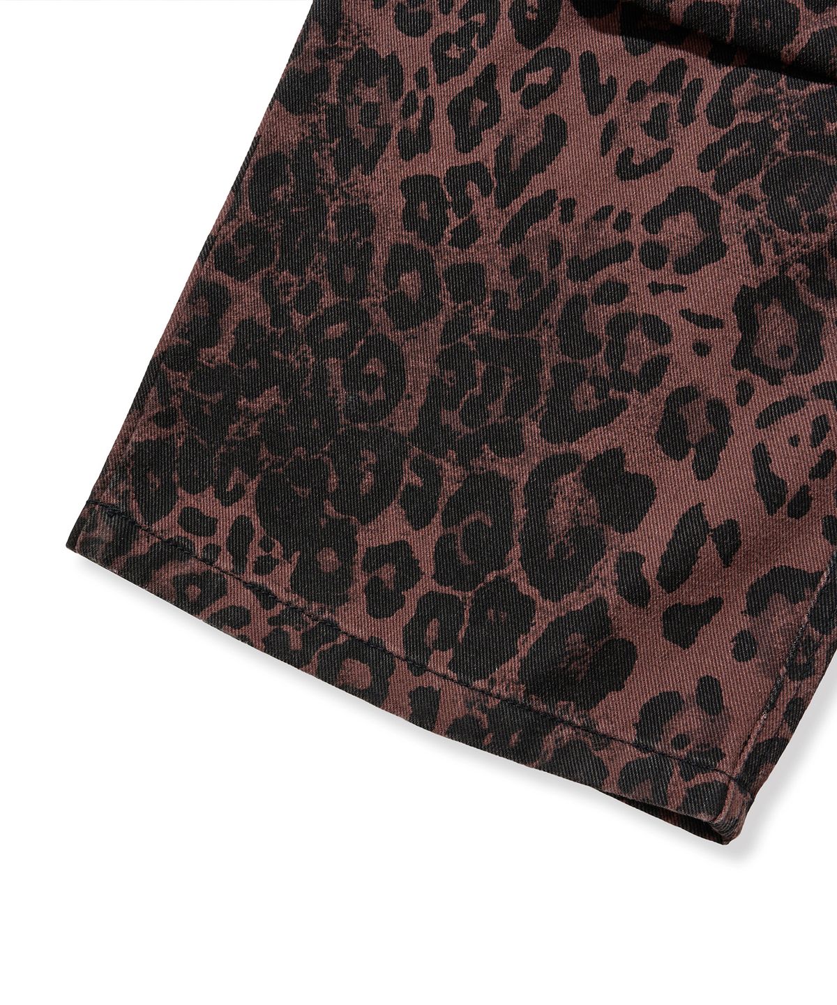 브라운브레스(BROWNBREATH) LEOPARD PATTERN CARGO PANTS - BURGUNDY