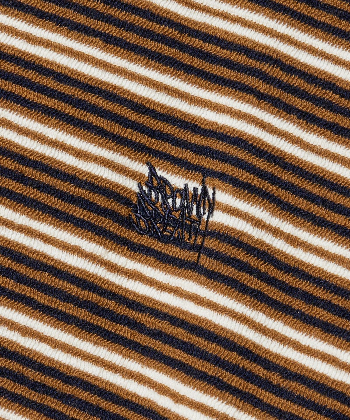 브라운브레스(BROWNBREATH) TAG TOWEL STRIPE LONGSLEEVE - BROWN