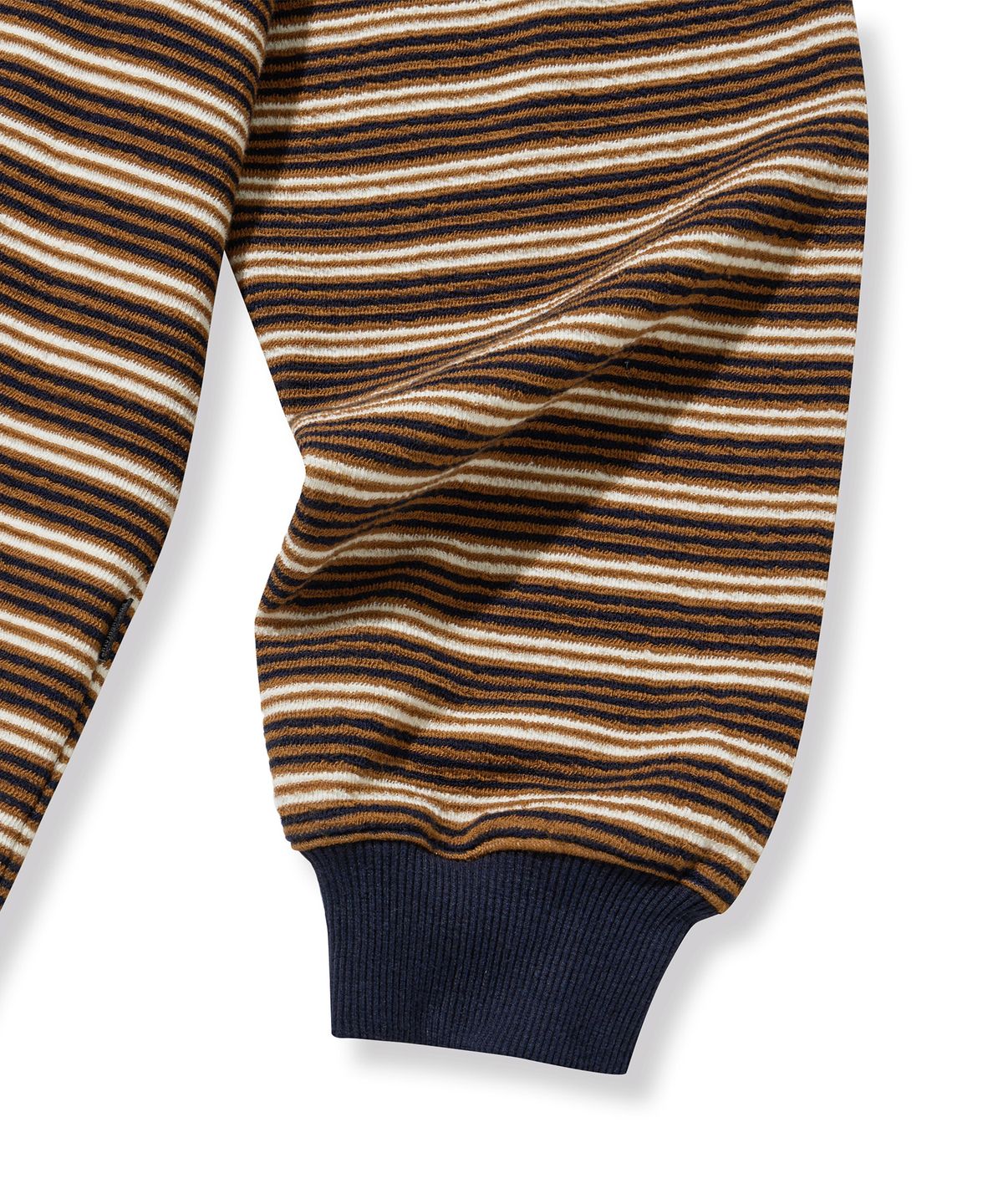 브라운브레스(BROWNBREATH) TAG TOWEL STRIPE LONGSLEEVE - BROWN