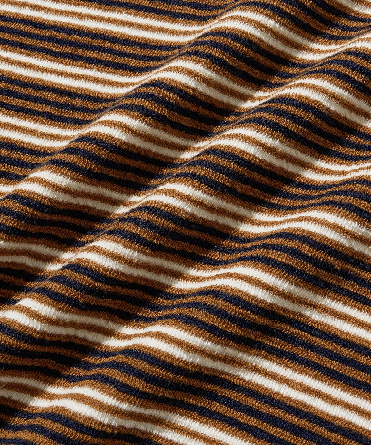 브라운브레스(BROWNBREATH) TAG TOWEL STRIPE LONGSLEEVE - BROWN