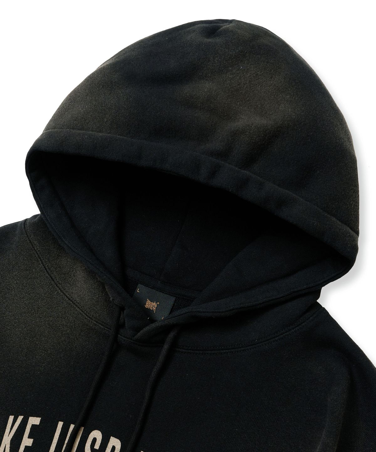 브라운브레스(BROWNBREATH) TAKE INSPIRATION WASHED HOODIE - BLACK