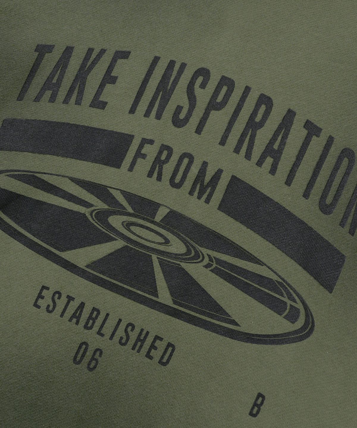 브라운브레스(BROWNBREATH) TAKE INSPIRATION WASHED HOODIE - KHAKI