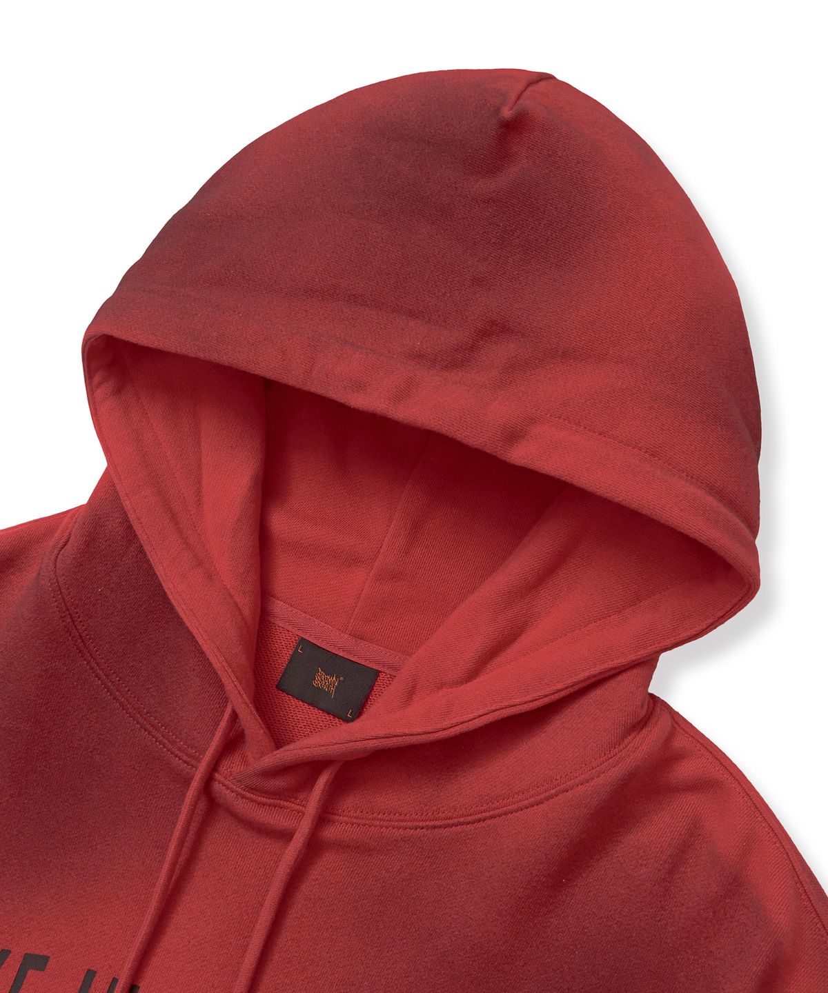 브라운브레스(BROWNBREATH) TAKE INSPIRATION WASHED HOODIE - RED