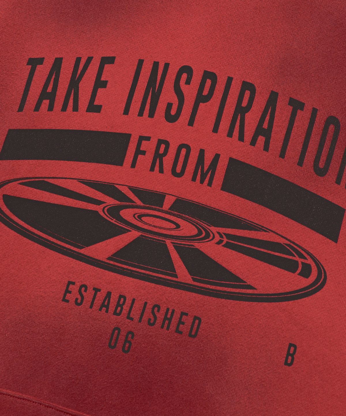 브라운브레스(BROWNBREATH) TAKE INSPIRATION WASHED HOODIE - RED