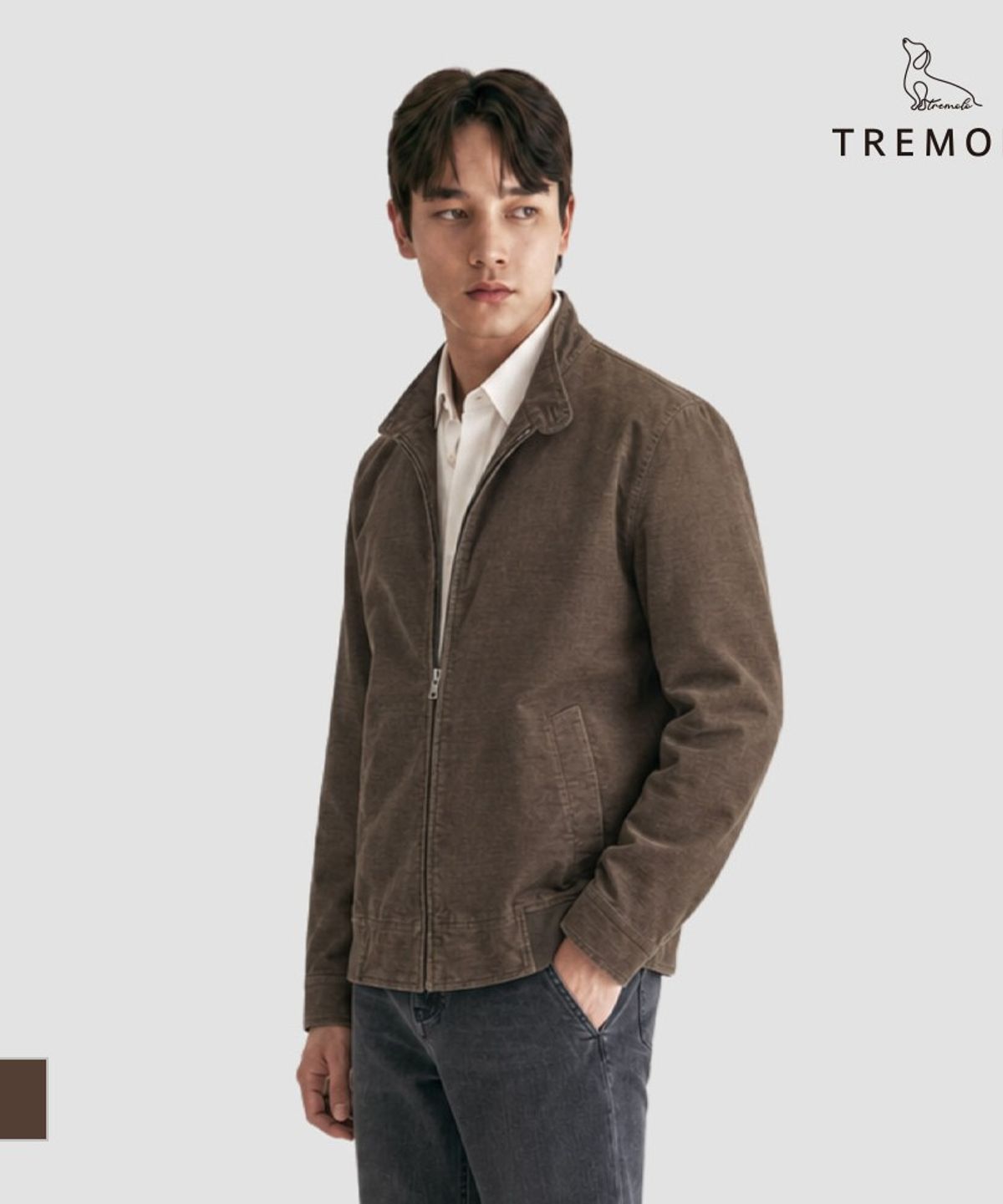 트레몰로(TREMOLO) 몰스킨 점퍼_TRHCL4F8441