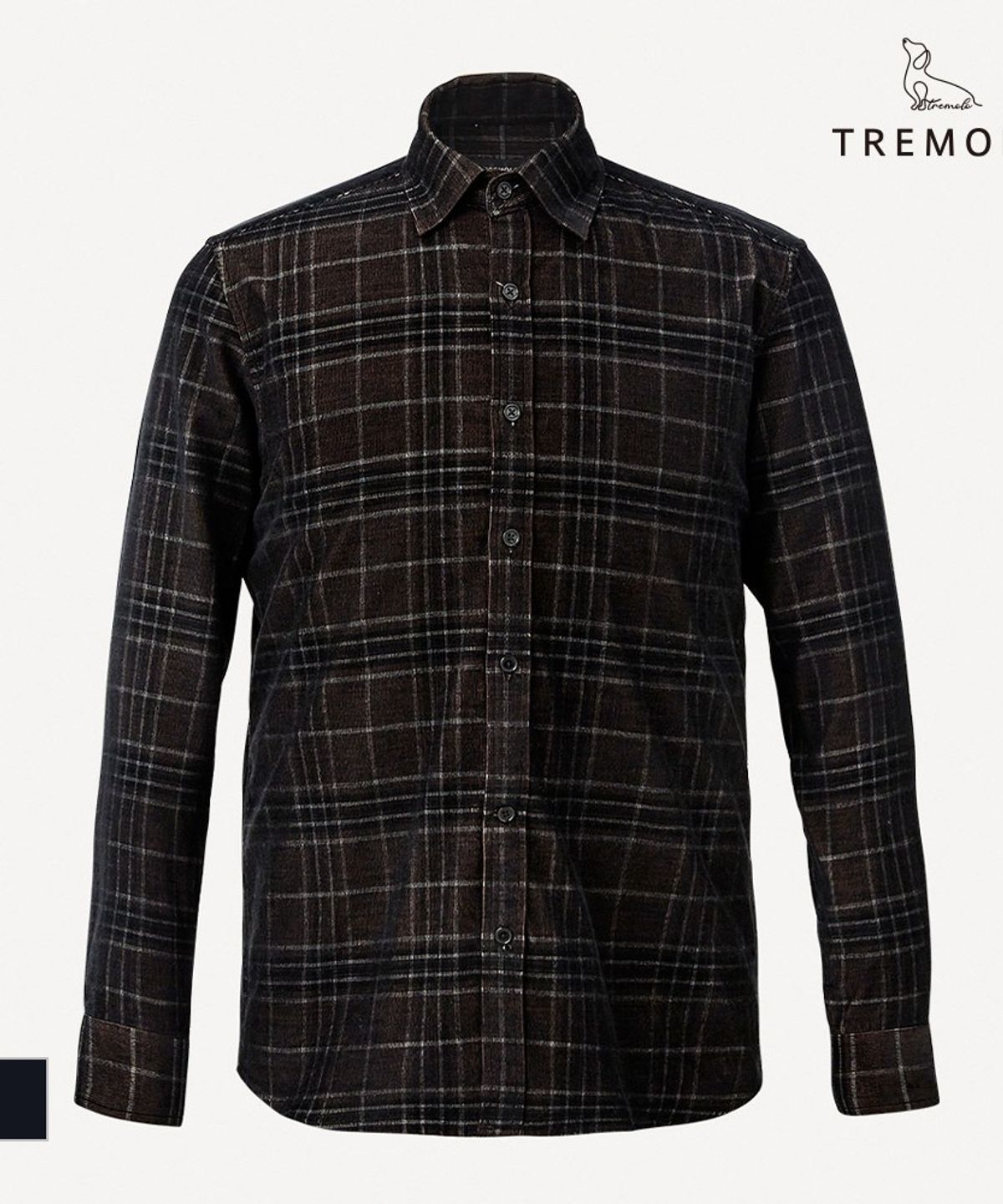 트레몰로(TREMOLO) 체크패턴 코듀로이 C셔츠_TRNNL4F9261