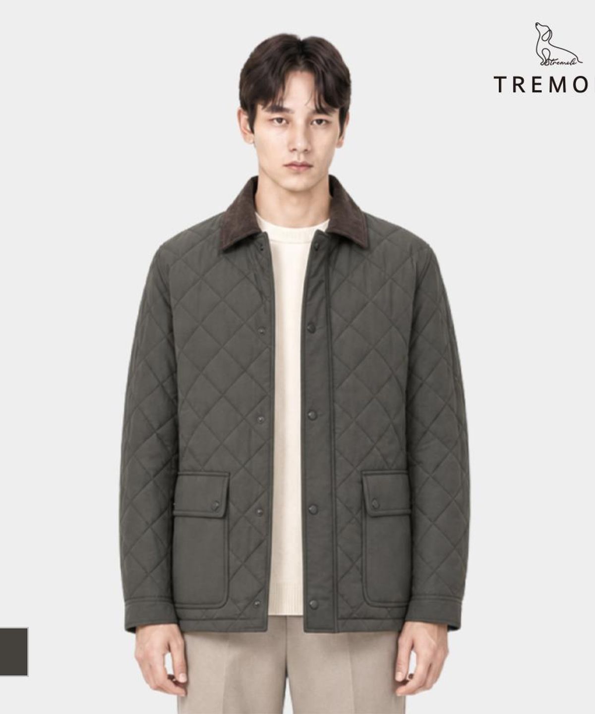 트레몰로(TREMOLO) 퀼팅 점퍼_TRHKA4F8431