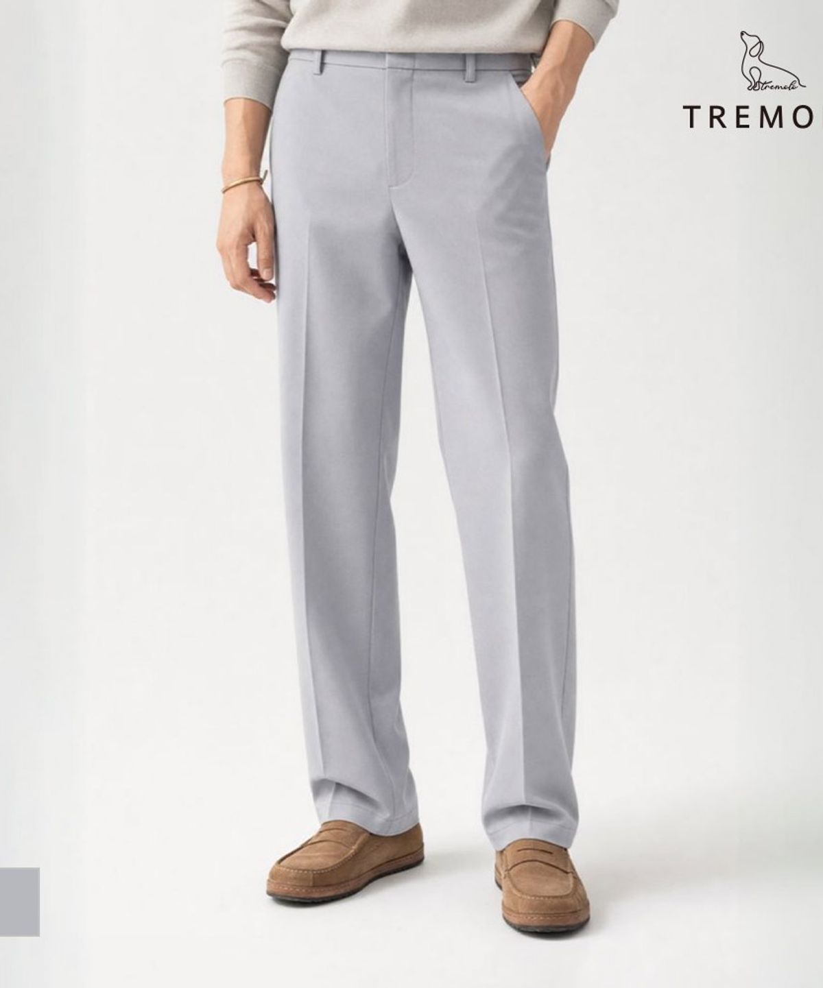 트레몰로(TREMOLO) 면터치폴리 긴바지_TRHDL4F8551