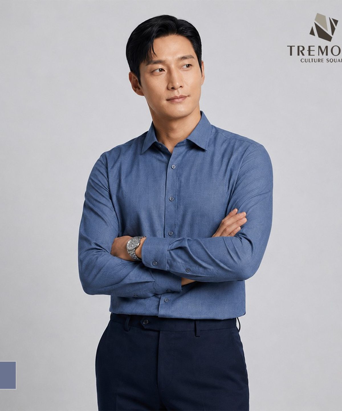 트레몰로(TREMOLO) 솔리드 드레스셔츠_TGNTL3Z7461