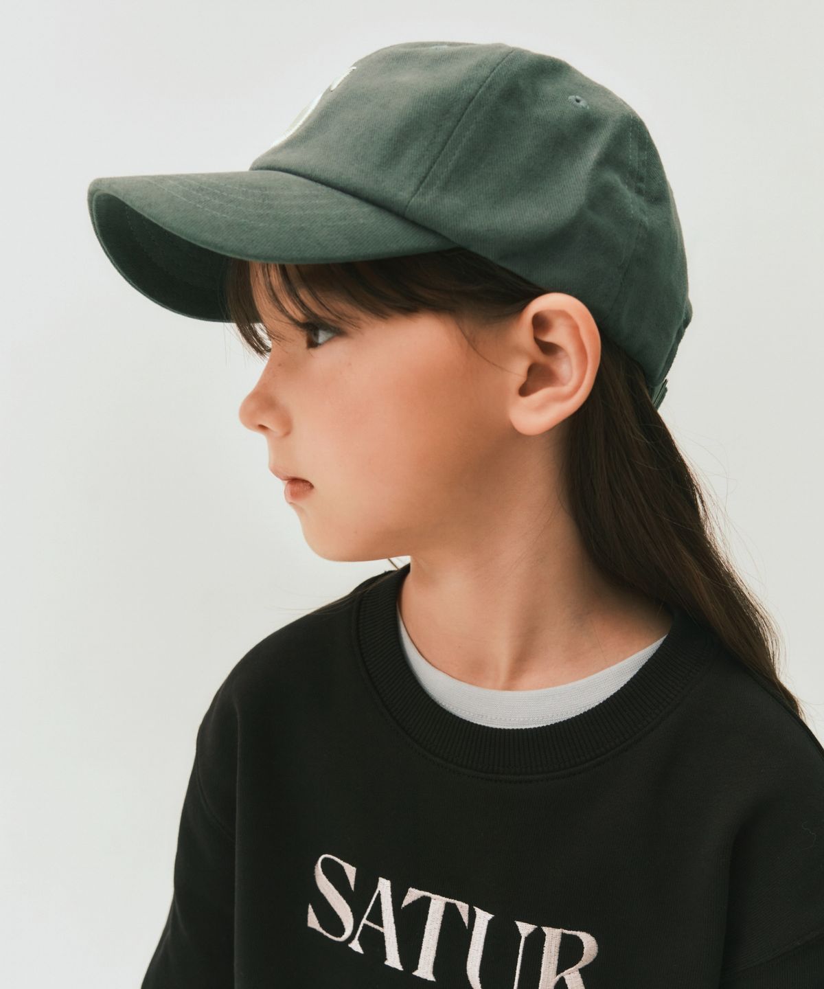 세터 키즈(SATUR KIDS) (K) 빈티지 캐쥬얼 볼캡 그린