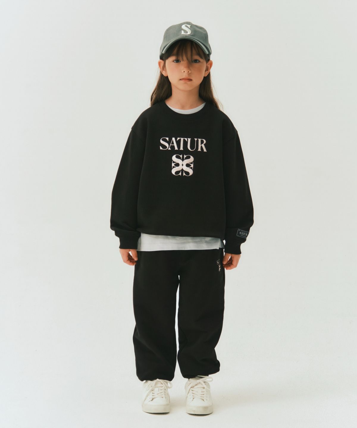 세터 키즈(SATUR KIDS) (K) 빈티지 캐쥬얼 볼캡 그린
