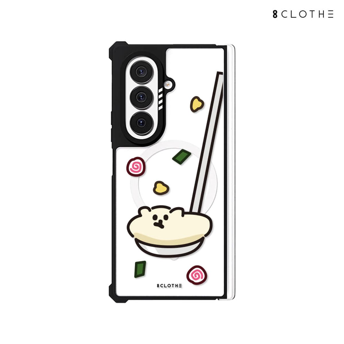 에잇클로드(8CLOTHE) 갤럭시 Z폴드8 7 맥세이프 투명 범퍼 폰 케이스 두들키친