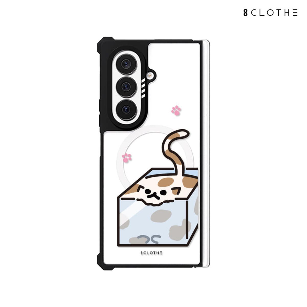 에잇클로드(8CLOTHE) 갤럭시 Z폴드8 7 맥세이프 투명 범퍼 폰 케이스 두들키친