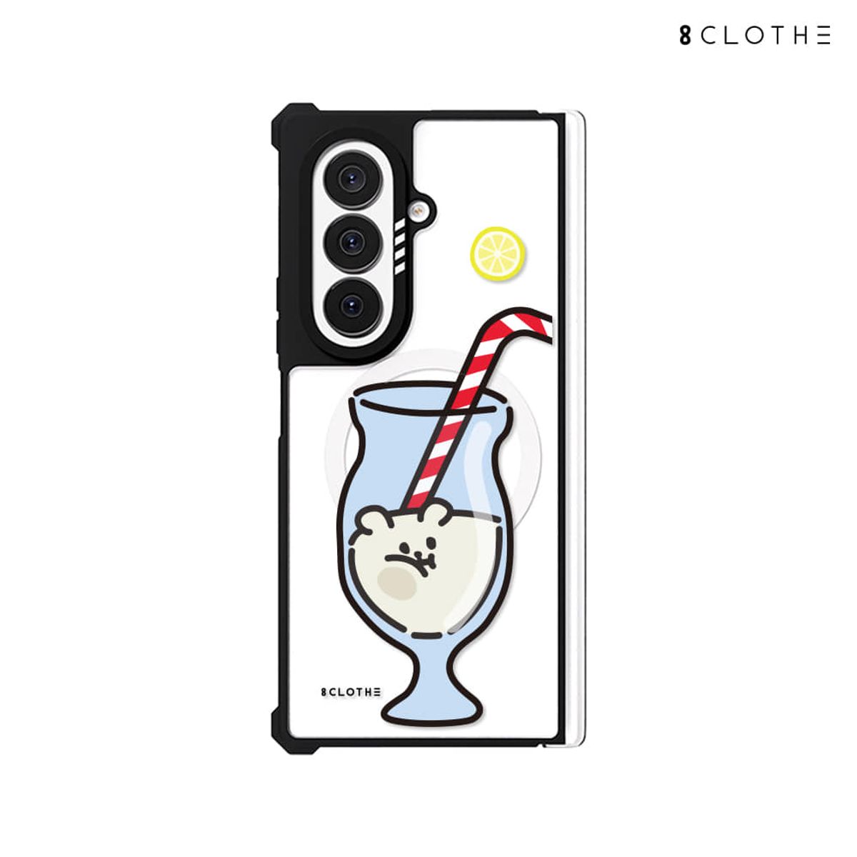에잇클로드(8CLOTHE) 갤럭시 Z폴드8 7 맥세이프 투명 범퍼 폰 케이스 두들키친