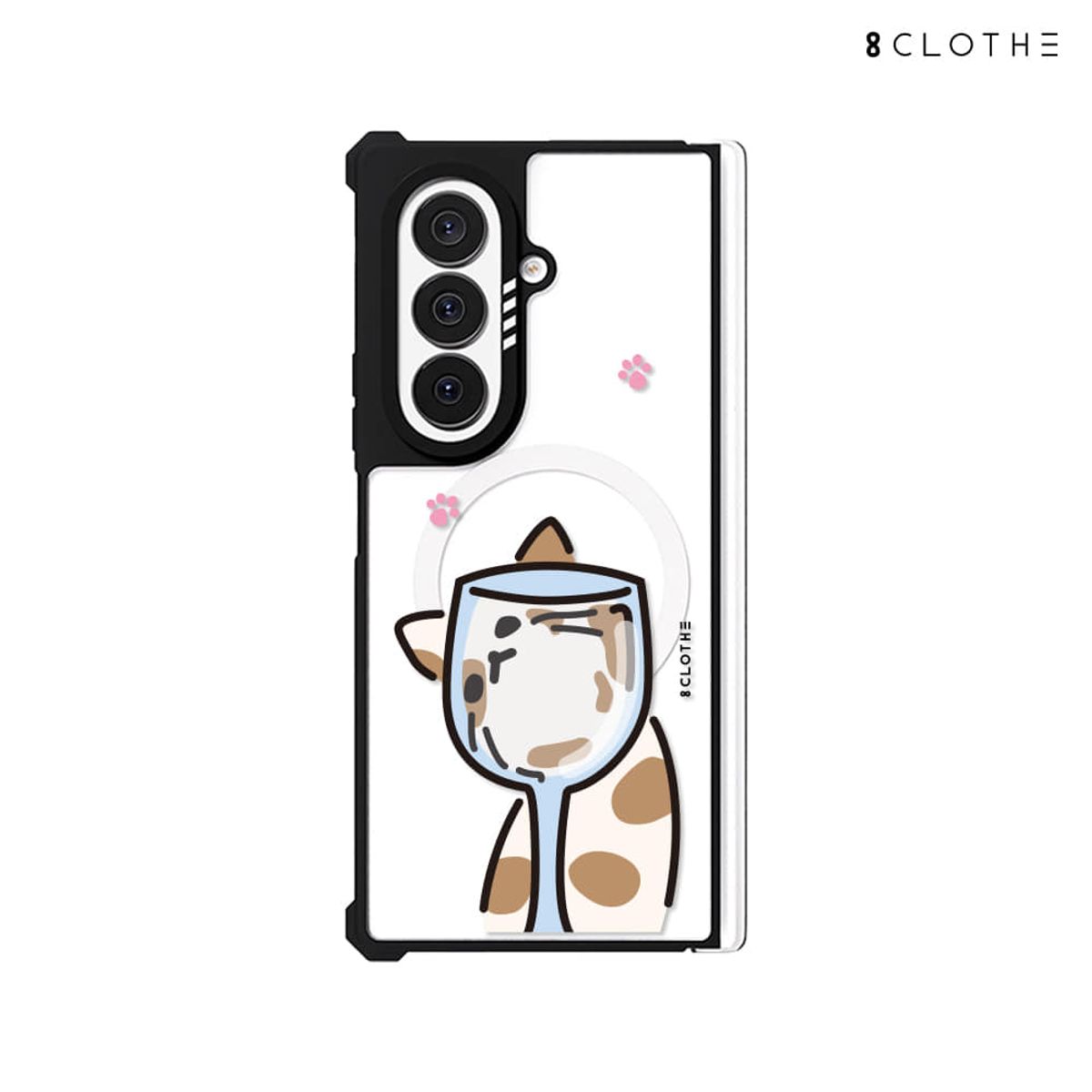 에잇클로드(8CLOTHE) 갤럭시 Z폴드8 7 맥세이프 투명 범퍼 폰 케이스 두들키친