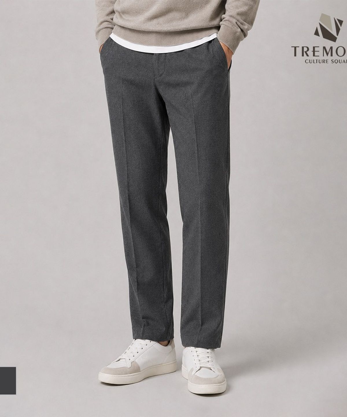 트레몰로(TREMOLO) 사이드 밴드 클래식 팬츠_TRNDL3Z8541