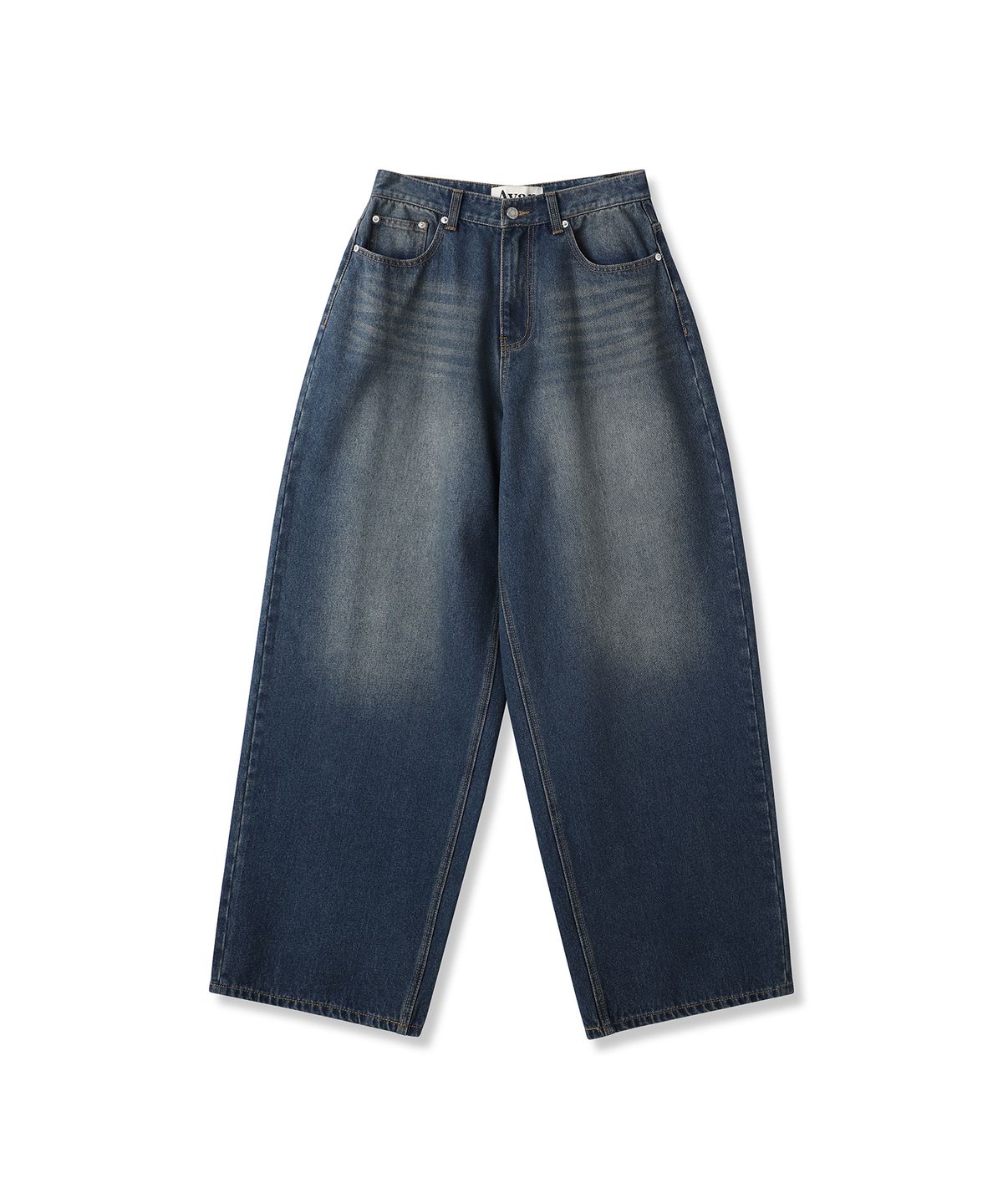 어반드레스(AVANDRESS) Vintage Front Washed Wide Denim Pants_2Colors