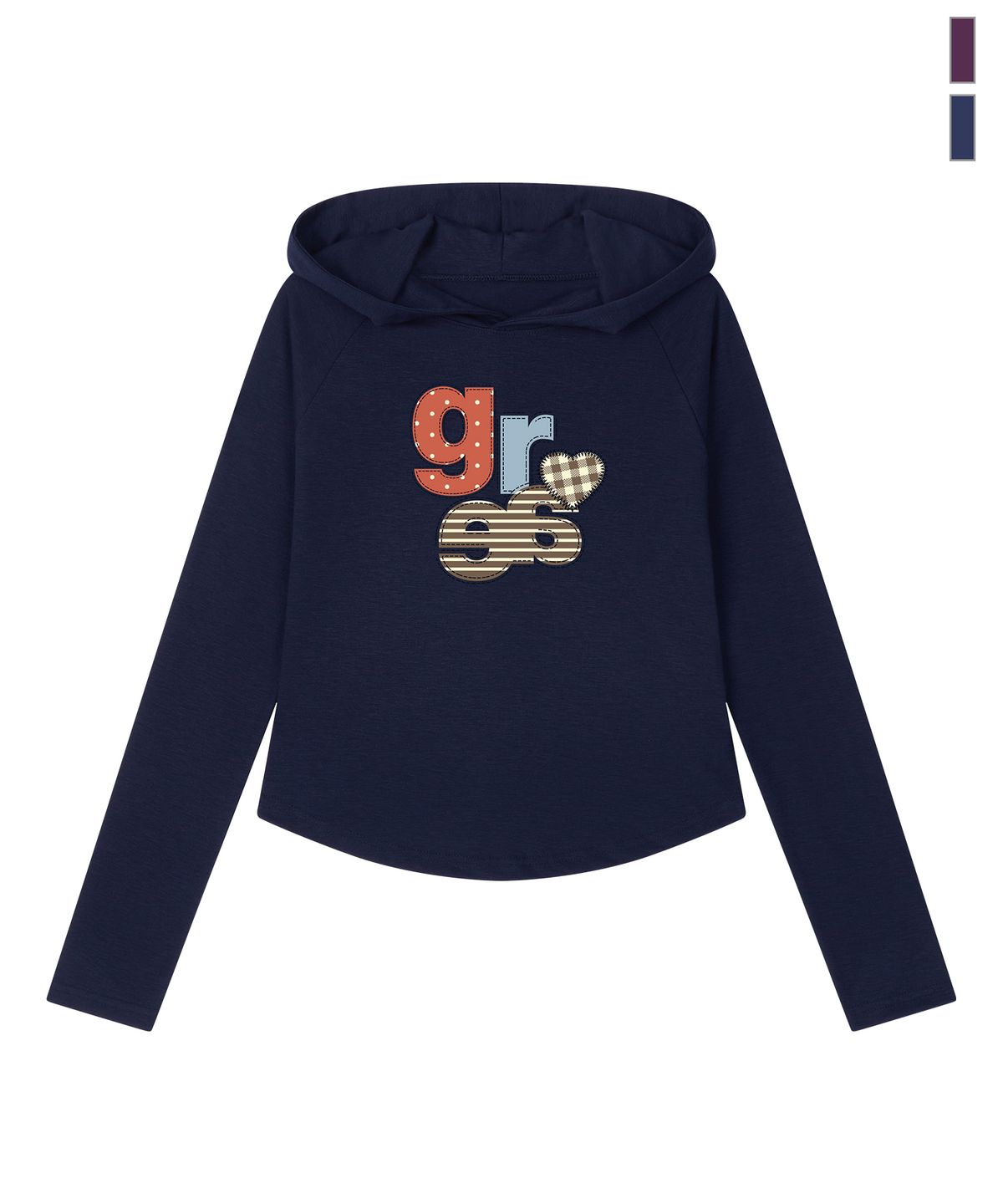 그레이버(GRAVER) [WOMAN]GRAE H 슬림핏 후드티_2color