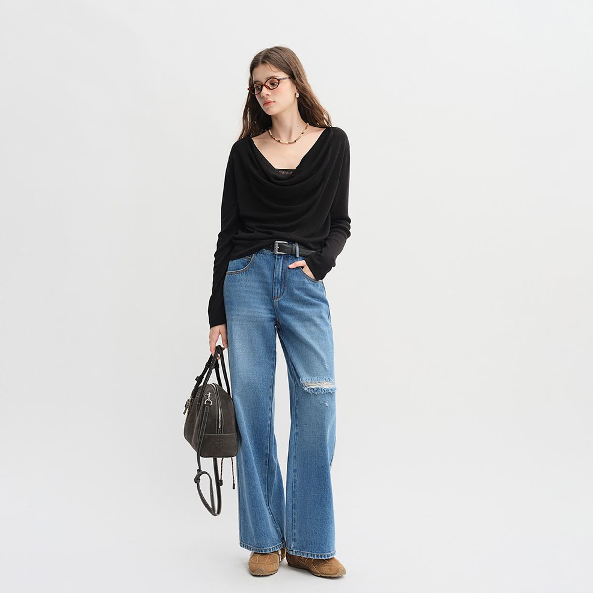 에이앤레이(AEIREI) AR_Swing collar knit top