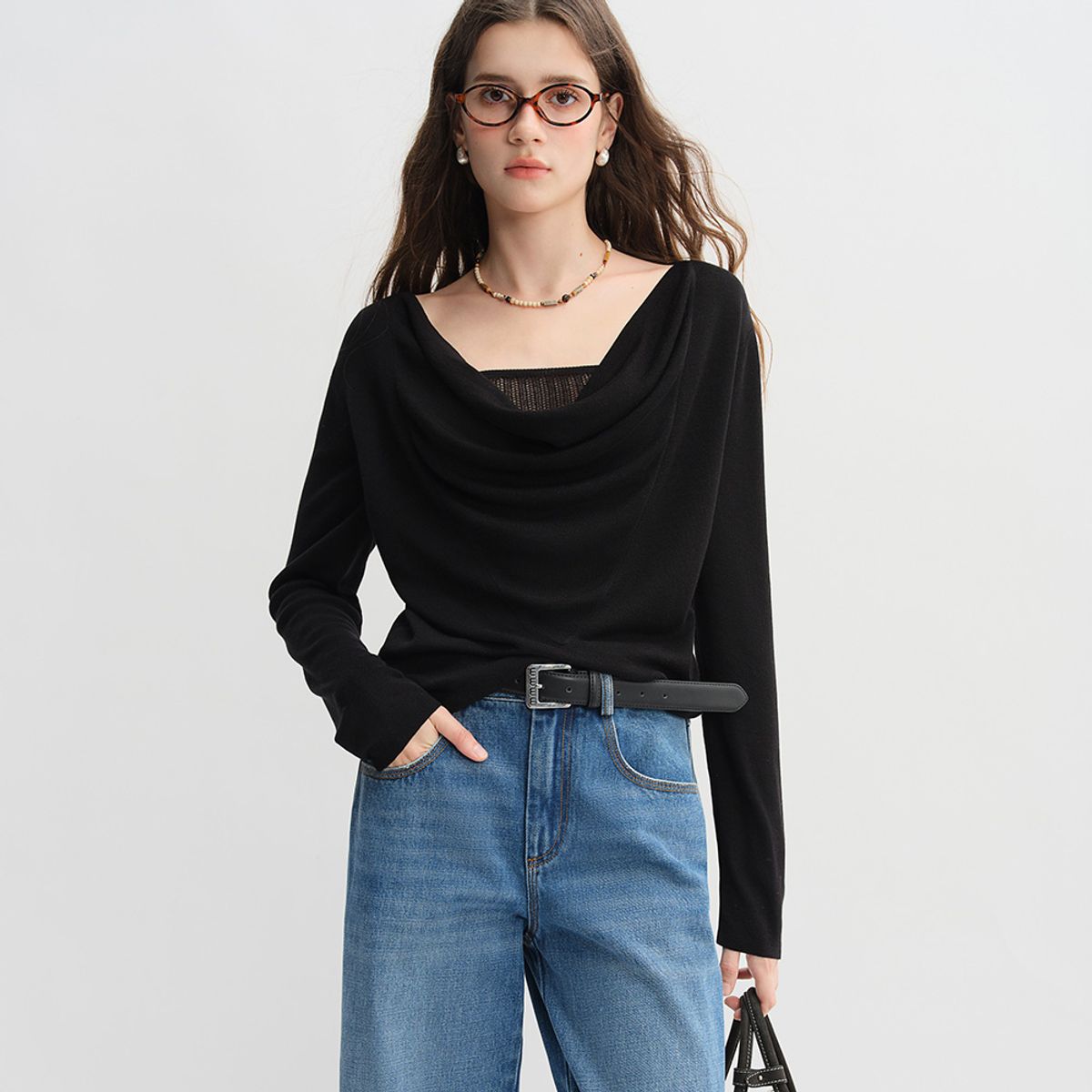 에이앤레이(AEIREI) AR_Swing collar knit top