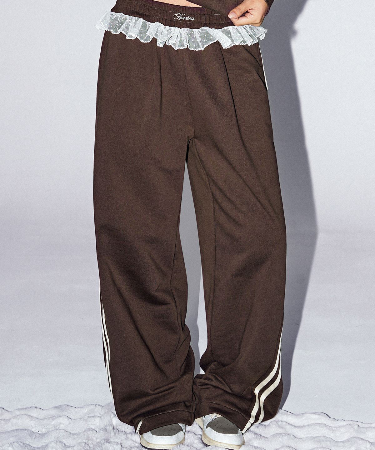 어반드레스(AVANDRESS) Lace Pop Wide Pants_4Colors