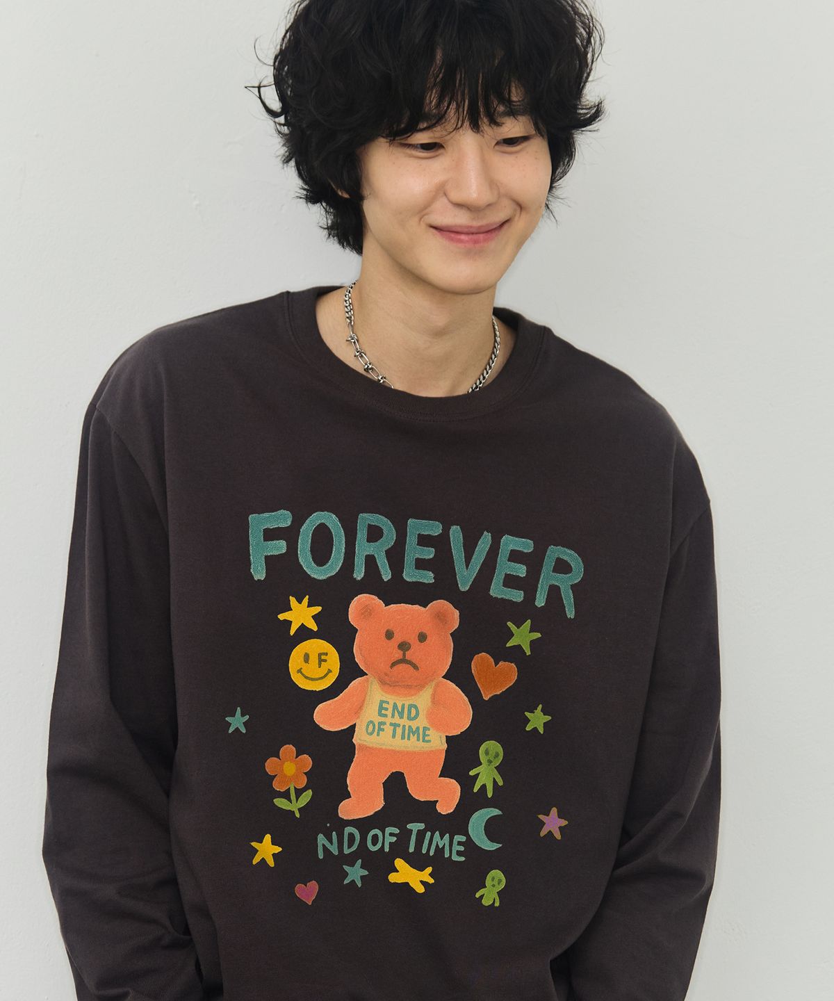 그레이버(GRAVER) [UNISEX]ND OF TIME 롱슬리브 티셔츠_3color