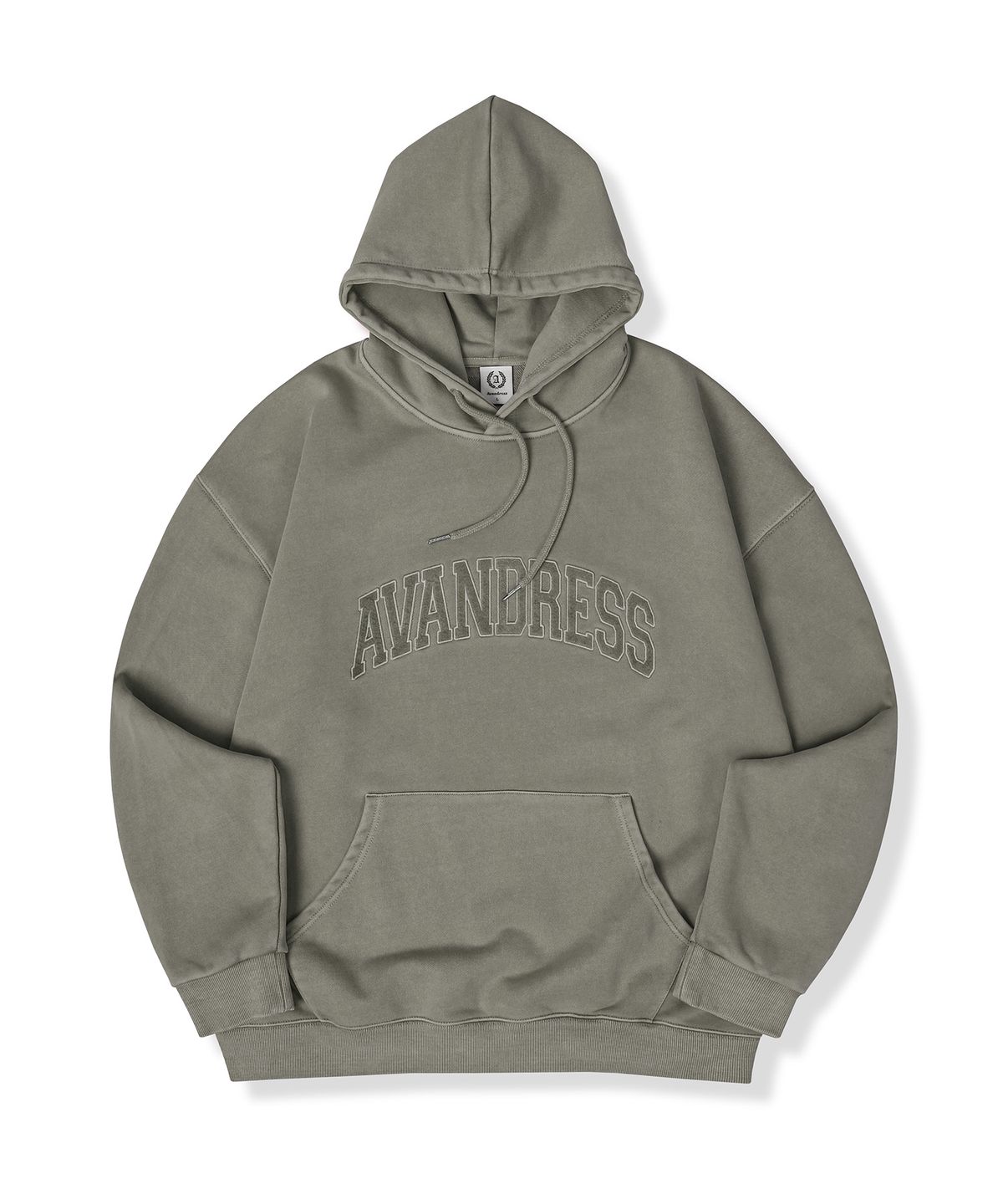 어반드레스(AVANDRESS) Pigment Felt Overfit Hoody PIGMENT WASHING BLACK