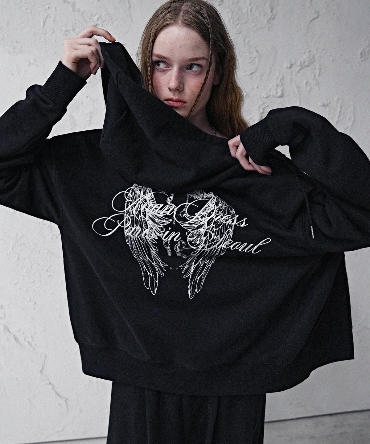 어반드레스(AVANDRESS) Angel Wing Hoody Zip-up_4Colors