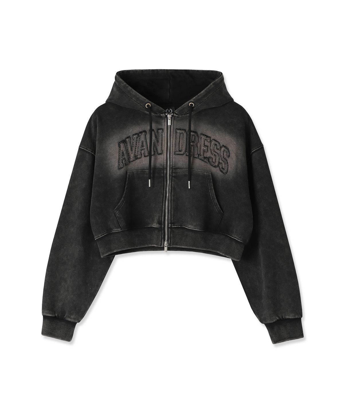 어반드레스(AVANDRESS) Salt Applique Crop Hood Zip-up_2Colors