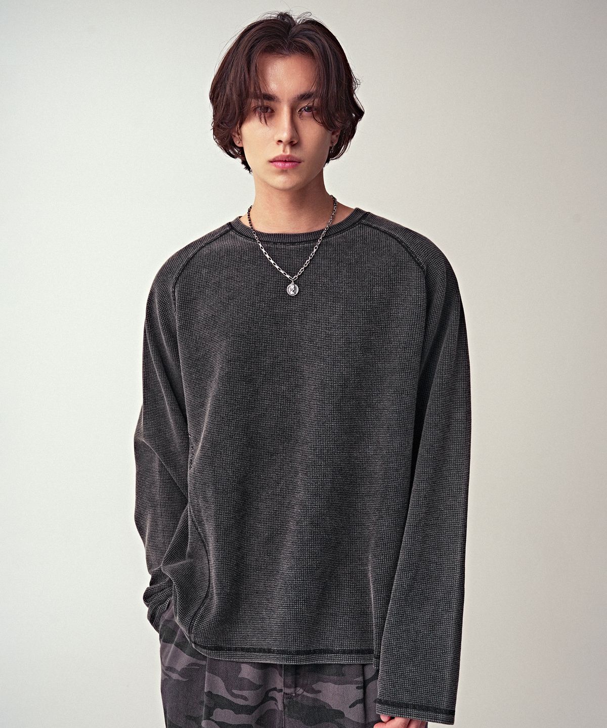 어반드레스(AVANDRESS) Workwear Waffle Long Sleeve_4Colors