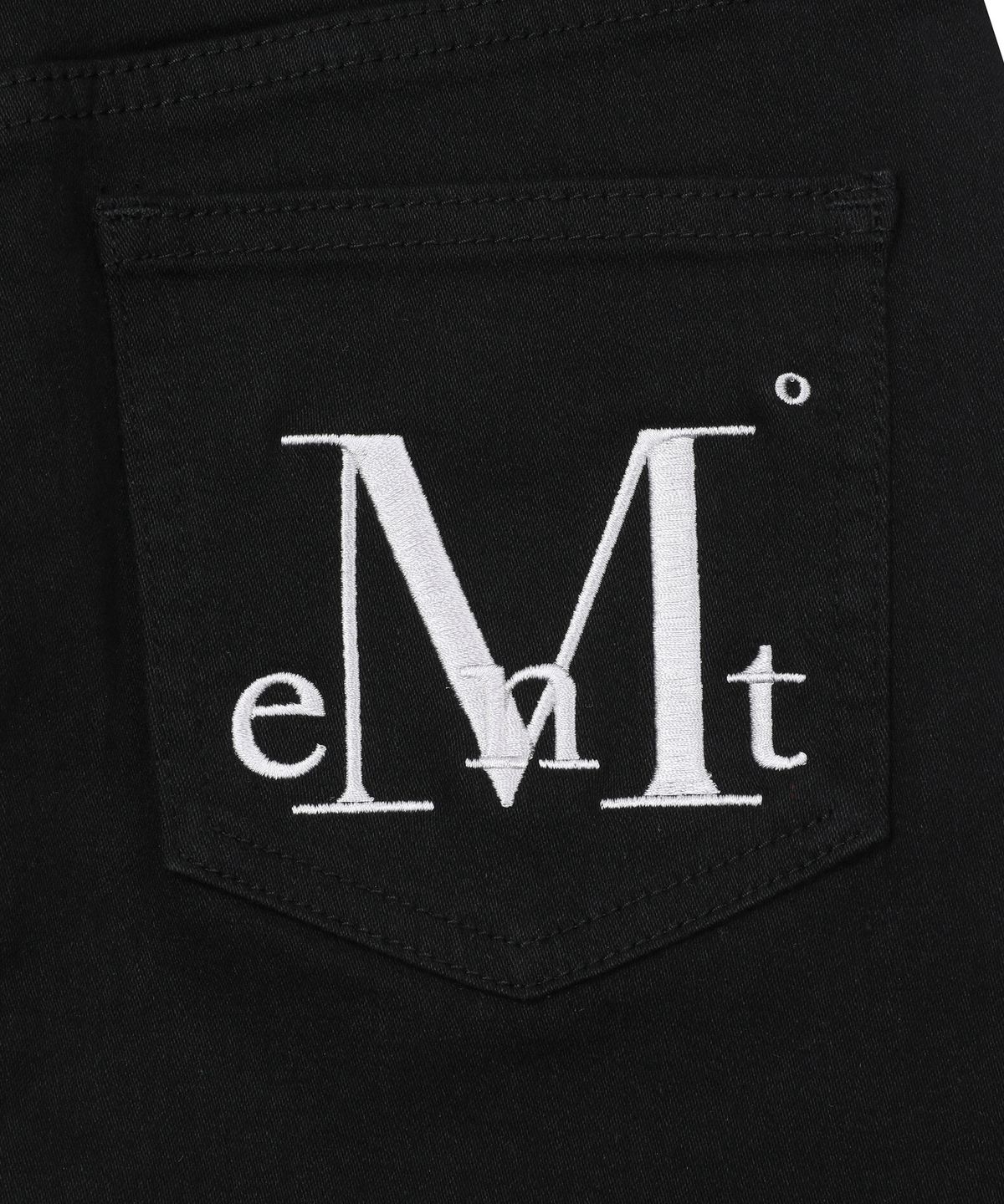 무센트(MUCENT) 코론 백 레더 호피 하트 패치 스커트