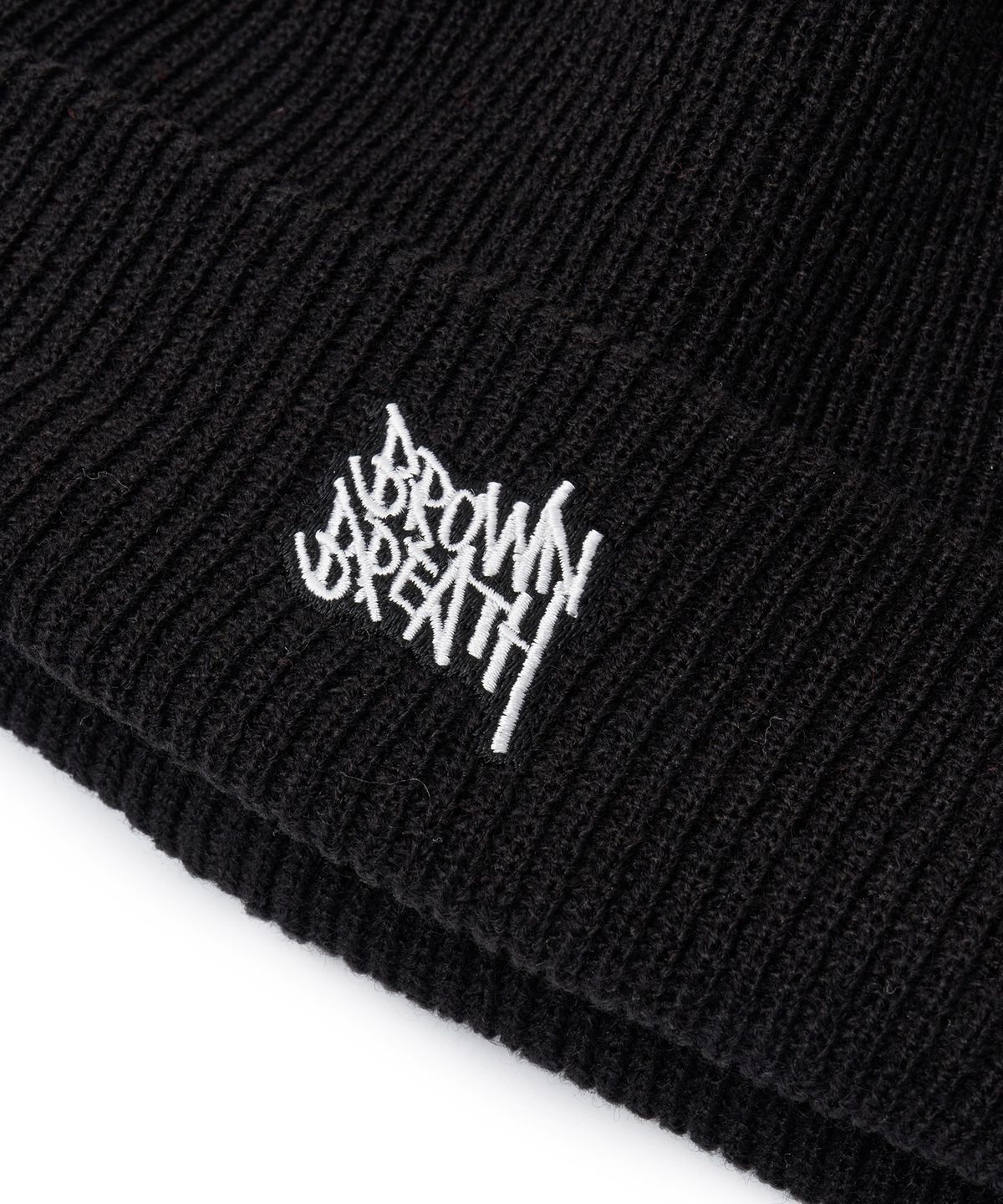 브라운브레스(BROWNBREATH) TAG BEANIE - BLACK
