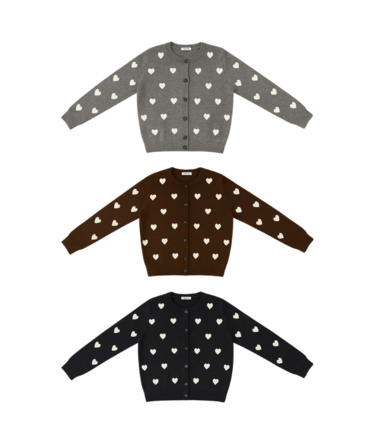 쿨키튼(KOOLKITTEN) White Hearts Cardigan