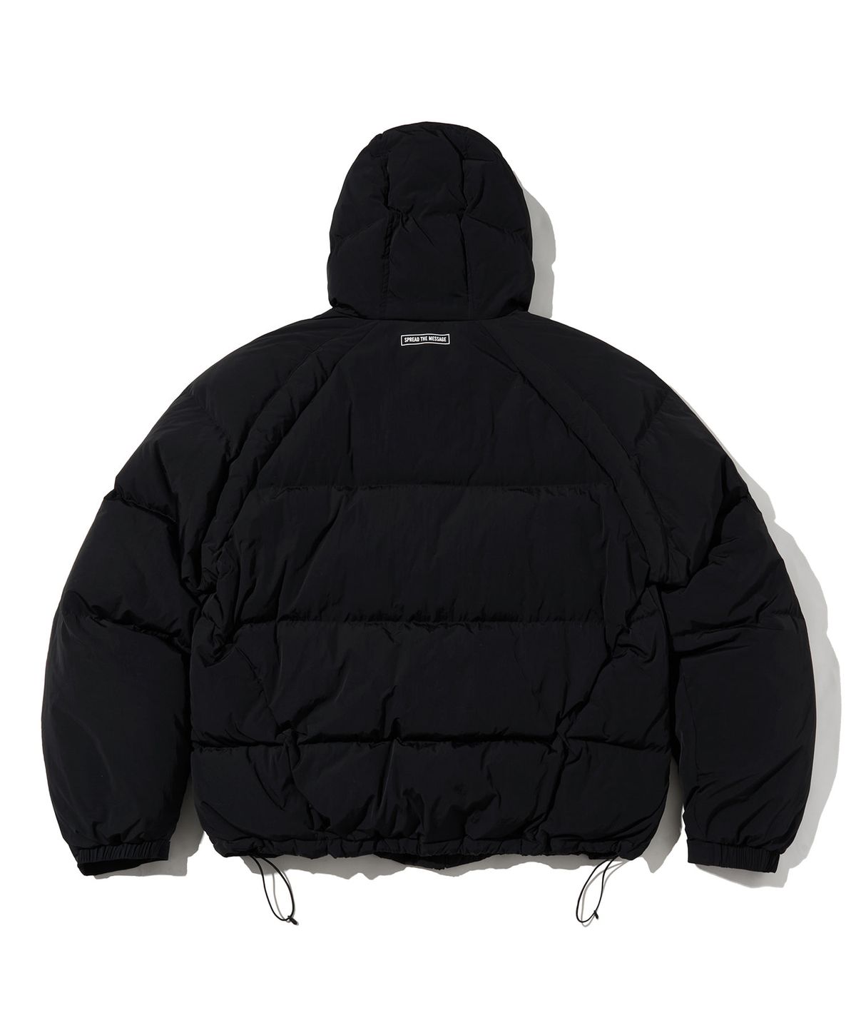 브라운브레스(BROWNBREATH) LINE DOWN HOODIE PUFFER - BLACK