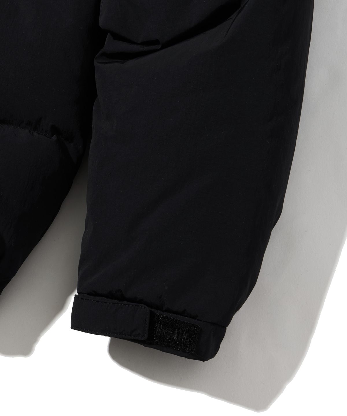 브라운브레스(BROWNBREATH) LINE DOWN HOODIE PUFFER - BLACK