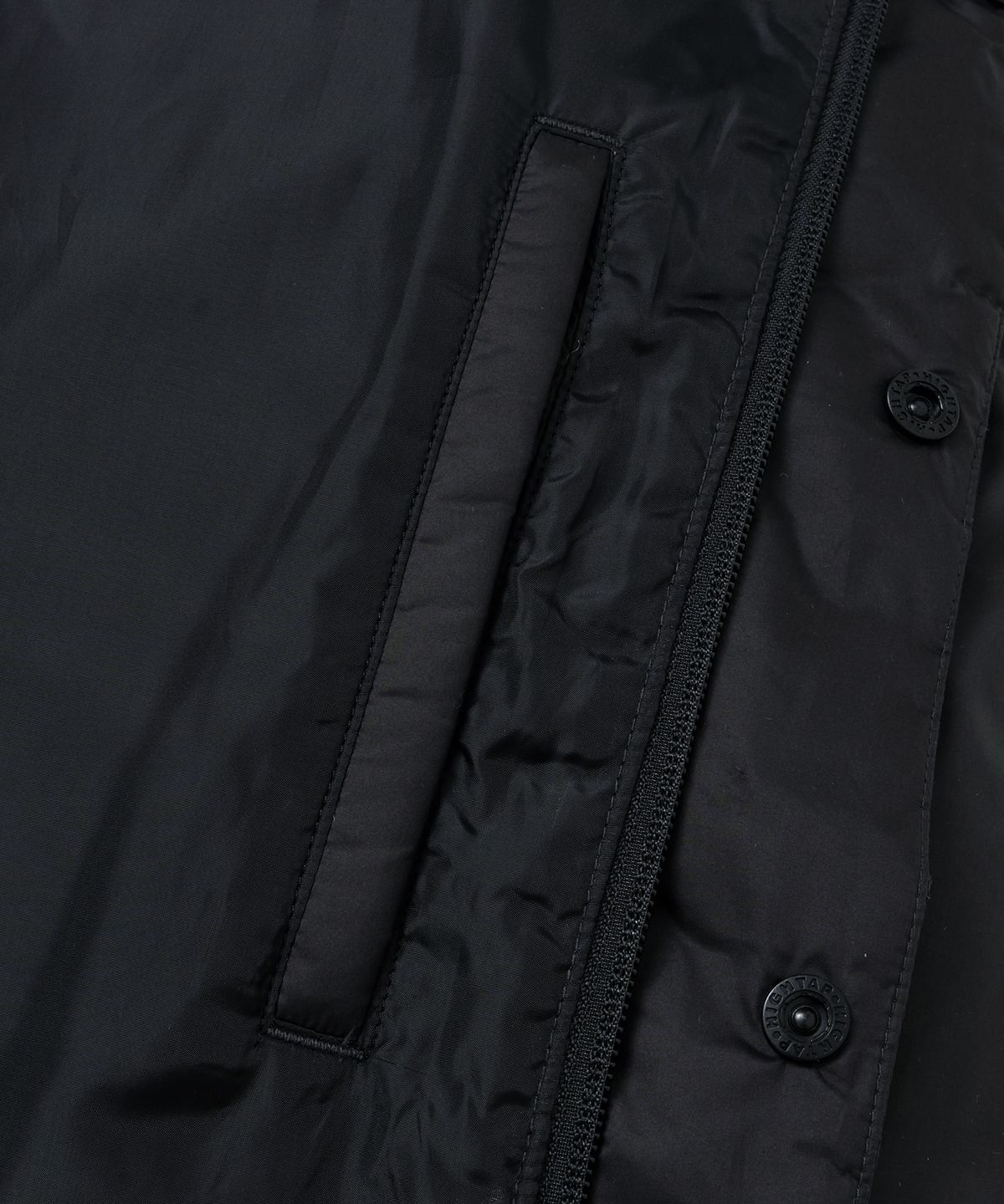 브라운브레스(BROWNBREATH) TAG LIGHT PADDING HOOD JACKET - BLACK