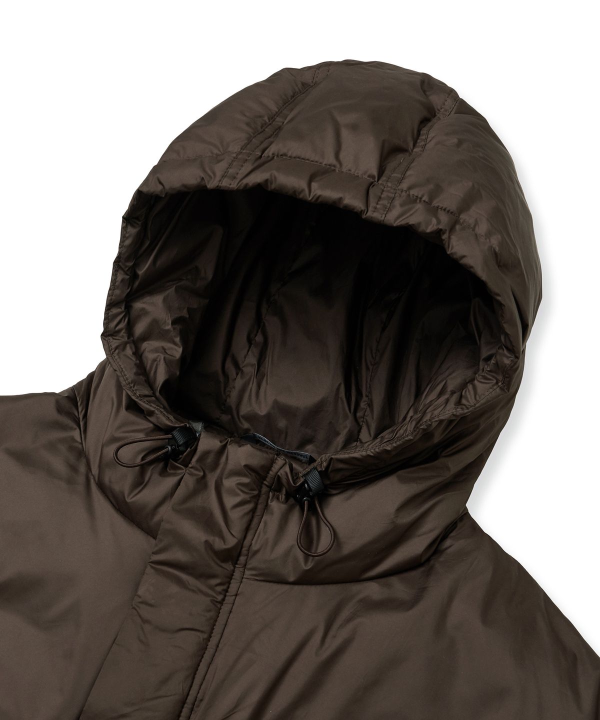 브라운브레스(BROWNBREATH) TAG LIGHT PADDING HOOD JACKET - BROWN