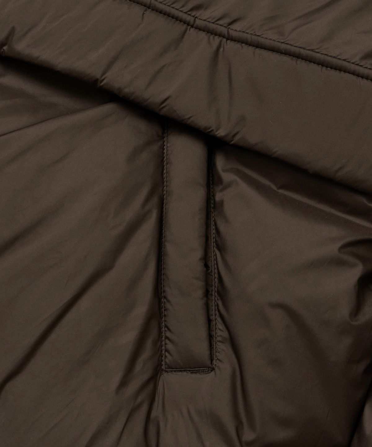 브라운브레스(BROWNBREATH) TAG LIGHT PADDING HOOD JACKET - BROWN