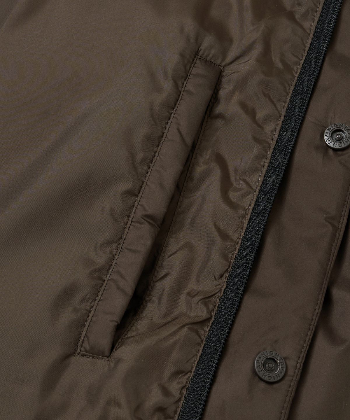 브라운브레스(BROWNBREATH) TAG LIGHT PADDING HOOD JACKET - BROWN