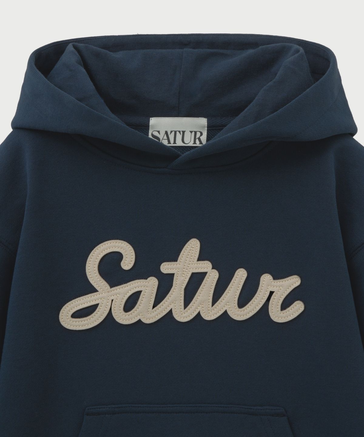 세터 키즈(SATUR KIDS) (K) 세터 아플리케 후드 네이비