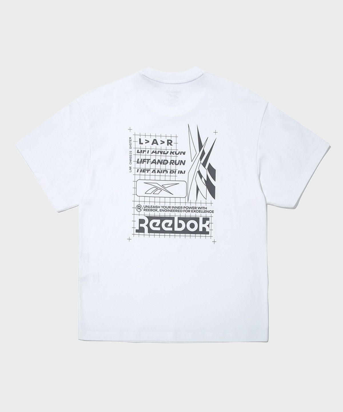 리복(REEBOK) 나노 액티브 반팔 - 화이트
