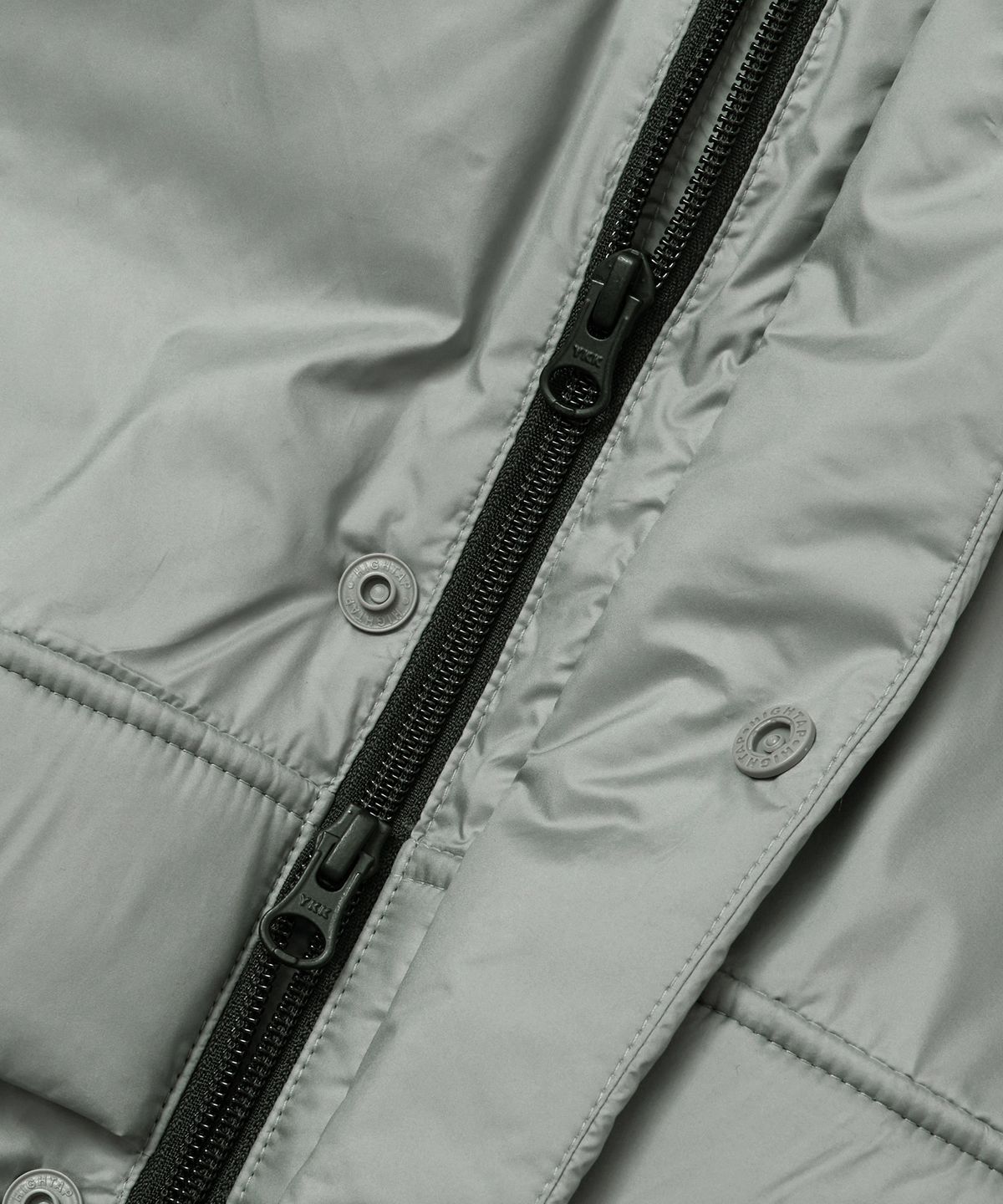 브라운브레스(BROWNBREATH) TAG LIGHT PADDING HOOD JACKET - LIGHT GREY