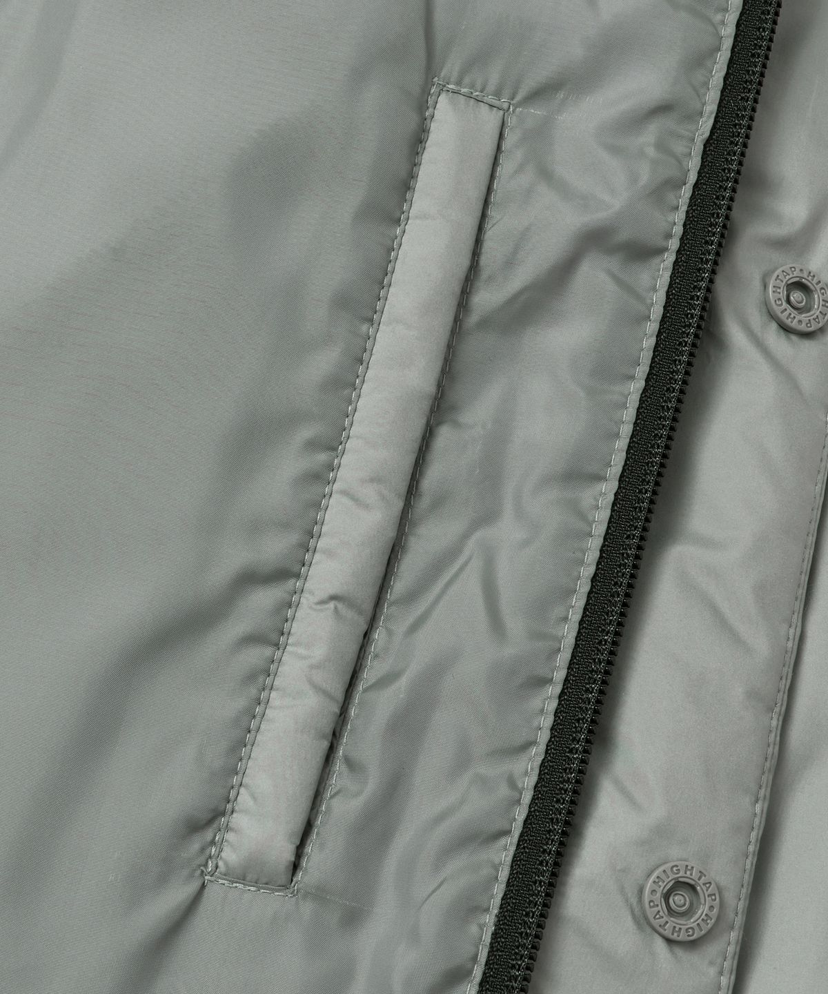 브라운브레스(BROWNBREATH) TAG LIGHT PADDING HOOD JACKET - LIGHT GREY