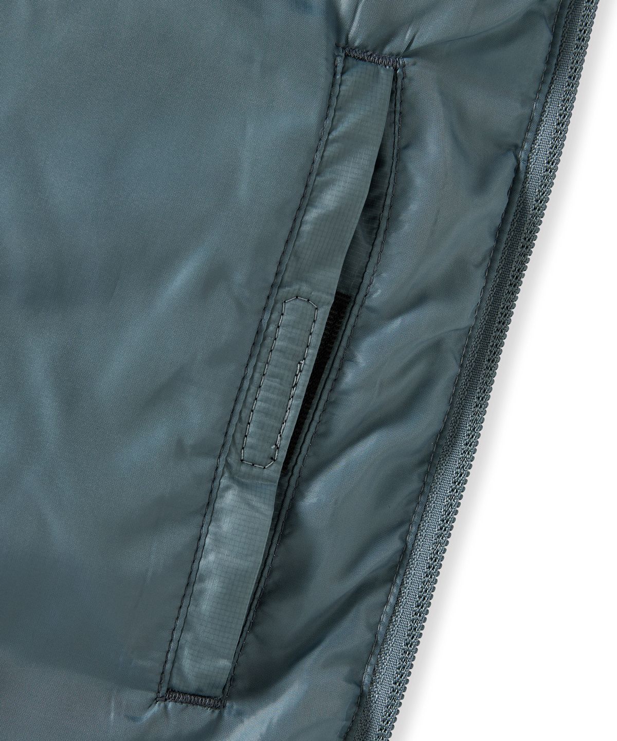 브라운브레스(BROWNBREATH) PANELED LIGHT DOWN JACKET - GREY