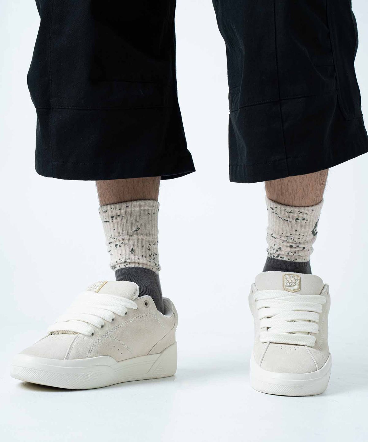 올아이즈다운(ALL EYES DOWN) DUST BLOCK SOCKS (GREY)