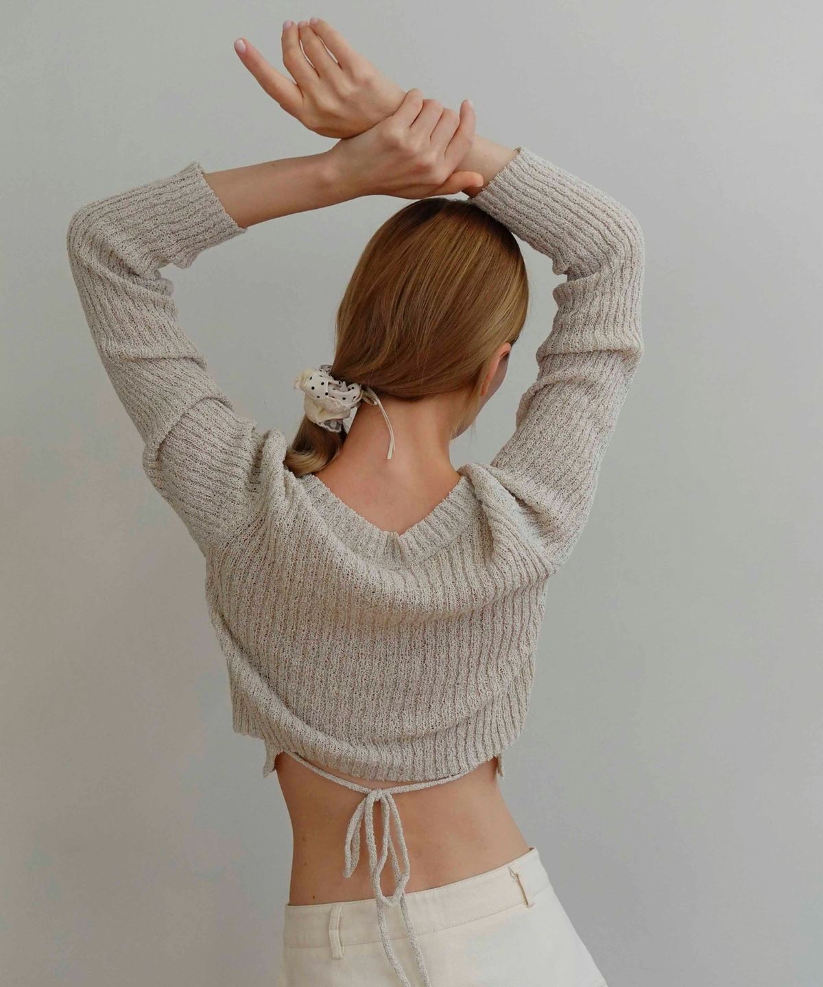 쿨키튼(KOOLKITTEN) Back Strap Ribbed Top