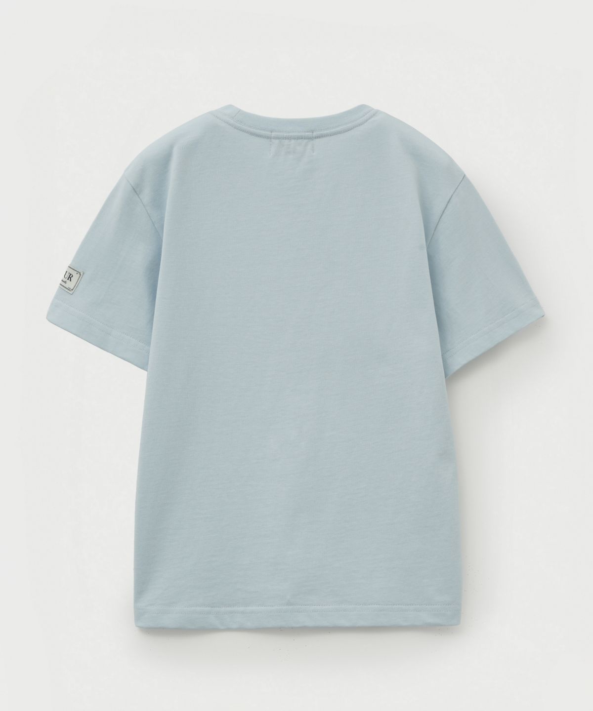 세터 키즈(SATUR KIDS) (K) 클래식 로고 반팔 티셔츠 아이스 블루